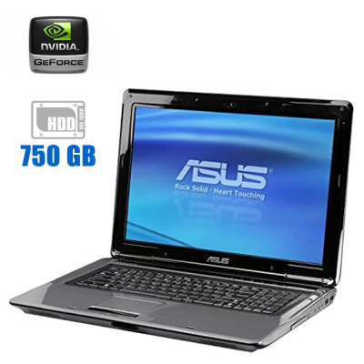 БУ Ноутбук Ноутбук Б-клас Asus Pro 76s/ 17.3 " (1600x900) TN / Intel Pentium T3400 (2 ядра по 2.16 GHz) / 4 GB DDR2 / 750 GB HDD / nVidia GeForce 9300M GS, 512 MB GDDR2, 64-bit / WebCam