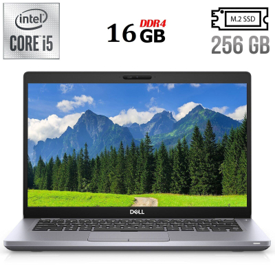БУ Ноутбук Ультрабук Б-класс Dell Latitude 5410 / 14" (1920x1080) IPS / Intel Core i5-10310U (4 (8) ядра по 1.7 - 4.4 GHz) / 16 GB DDR4 / 256 GB SSD M.2 / Intel UHD Graphics / WebCam / USB 3.1 / HDMI / Windows 10 лицензия