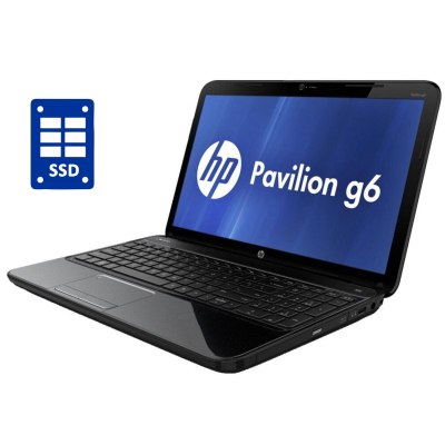 БУ Ноутбук Ноутбук HP Pavilion G6 / 15.6" (1366x768) TN / Intel Core i3-2330M (2 (4) ядра по 2.2 GHz) / 8 GB DDR3 / 240 GB SSD / Intel HD Graphics 3000 / WebCam / DVD-ROM / Win 10 Pro