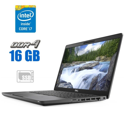 БУ Ноутбук Ультрабук Dell Latitude 5400/ 14 " (1920x1080) IPS Touch / Intel Core i7-8665U (4 (8) ядра по 1.9 - 4.8 GHz) / 16 GB DDR4 / 256 GB SSD / Intel UHD Graphics / WebCam