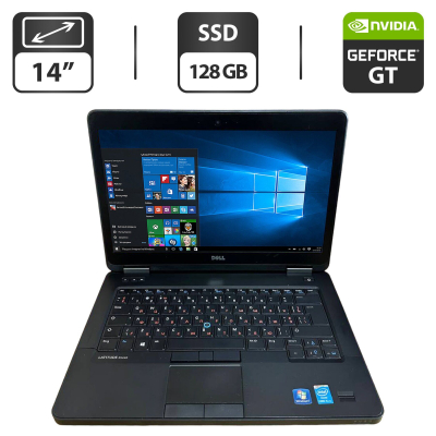 БУ Ноутбук Ноутбук Dell Latitude E5440 / 14" (1600x900) TN / Intel Core i5-4300U (2 (4) ядра по 1.9 - 2.9 GHz) / 16 GB DDR3 / 128 GB SSD / nVidia GeForce GT 720M, 2 GB GDDR3, 64-bit / WebCam / VGA