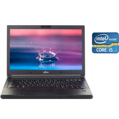 БУ Ноутбук Ноутбук Б-класс Fujitsu LifeBook E546 / 14" (1920x1080) IPS / Intel Core i5-6200U (2 (4) ядра по 2.3 - 2.8 GHz) / 8 GB DDR4 / 240 GB SSD / Intel HD Graphics 520 / WebCam / Win 10 Pro
