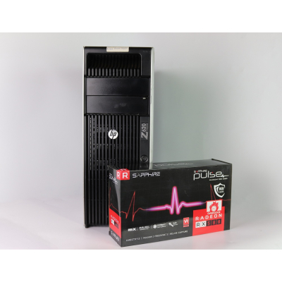 HP Z620 WorkStation 4x Ядерний Intel Xeon E5-2609 32GB RAM 500GB HDD + Radeon  RX 580 8GB