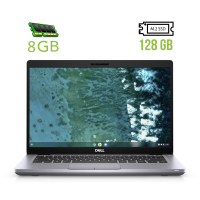 БУ Ноутбук Ультрабук Dell Latitude 5400 Chromebook / 14" (1366x768) TN / Intel Celeron 4305u (2 ядра по 2.2 GHz) / 8 GB DDR4 / 128 GB SSD M. 2 / Intel UHD Graphics 610 / WebCam / USB 3.1 / HDMI