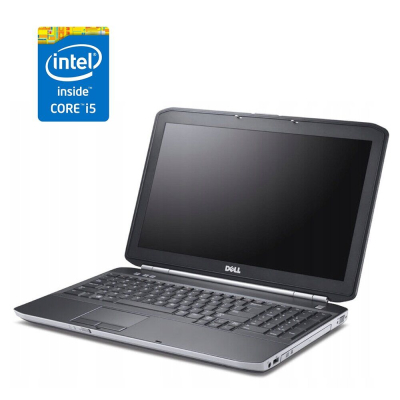 БУ Ноутбук Ноутбук Б-класс Dell Latitude E5520 / 15.6" (1366x768) TN / Intel Core i5-2520M (2 (4) ядра по 2.5 - 3.2 GHz) / 4 GB DDR3 / 240 GB SSD / Intel HD Graphics 3000 / WebCam