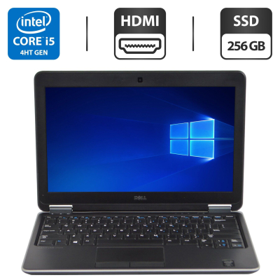 БУ Ноутбук Нетбук Dell Latitude E7240/ 12.5 " (1366x768) TN / Intel Core i5-4200M (2 (4) ядра по 2.5 - 3.1 GHz) / 8 GB DDR3 / 256 GB SSD / Intel HD Graphics 4600 / WebCam / HDMI
