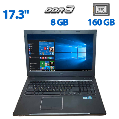 БУ Ноутбук Ноутбук Б-класс Dell Vostro 3750 / 17.3" (1600x900) TN / Intel Core i3-2330M (2 (4) ядра по 2.2 GHz) / 8 GB DDR3 / 160 GB SSD / Intel HD Graphics 3000 / WebCam / VGA