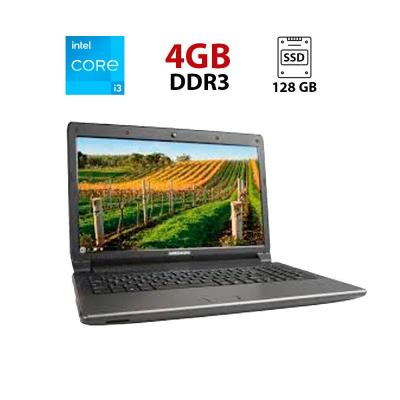 БУ Ноутбук Ноутбук Medion Akoya E6228 / 15.6" (1366x768) TN / Intel Core i3-2350M (2 (4) ядра по 2.3 GHz) / 4 GB DDR3 / 128 GB SSD / Intel HD Graphics 3000 / WebCam