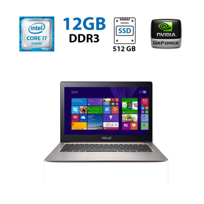 БУ Ноутбук Ультрабук Asus Zenbook UX303UB / 13.3" (3000x2000) IPS Touch / Intel Core i7-6500U (2 (4) ядра по 2.5 - 3.1 GHz) / 12 GB DDR3 / 512 GB SSD / nVidia GeForce 940M, 2 GB GDDR3, 64-bit / WebCam