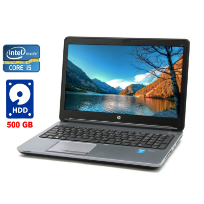 БУ Ноутбук Ноутбук Б-класс HP ProBook 650 G1 / 15.6" (1920x1080) TN / Intel Core i5-4310M (2 (4) ядра по 2.7 - 3.4 GHz) / 4 GB DDR3 / 500 GB HDD / Intel HD Graphics 4600 /DVD-ROM / WebCam / Win 10 Pro