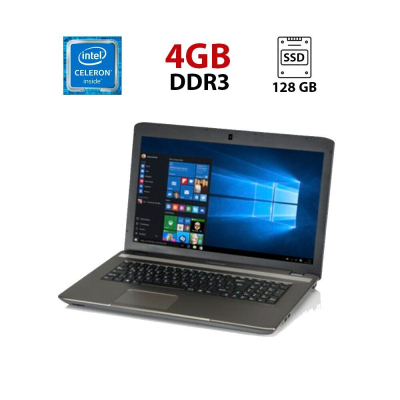 БУ Ноутбук Ноутбук Medion Akoya E7225 / 17.3" (1600x900) TN / Intel Celeron N2940 (4 ядра по 1.83 - 2.25 GHz) / 4 GB DDR3 / 128 GB SSD / Intel HD Graphics / WebCam