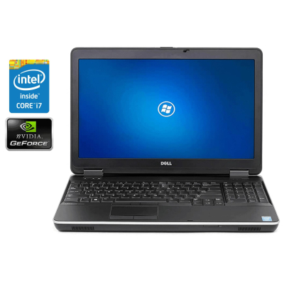 БУ Ноутбук Ноутбук Dell Latitude E6540 / 15.6" (1920x1080) TN / Intel Core i7-4600M (2 (4) ядра по 2.9 - 3.6 GHz) / 8 GB DDR3 / 480 GB SSD / AMD Radeon HD 8790M, 2 GB GDDR5, 128-bit / DVD-RW / Win 10 Pro