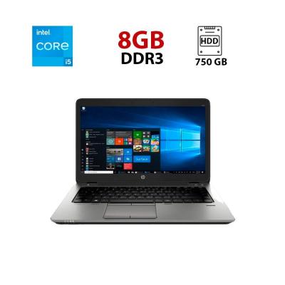 БУ Ноутбук Ноутбук HP Elitebook 840 G1 / 14" (1366x768) TN / Intel Core i5-4300U (2 (4) ядра по 1.9 - 2.9 GHz) / 8 GB DDR3 / 750 GB HDD / Intel HD Graphics 4400 / WebCam