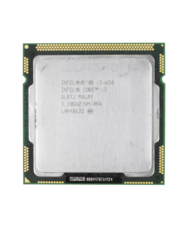 Процесор Intel® Core ™ i5-650 (4 МБ кеш-пам'яті, тактова частота 3,20 ГГц)