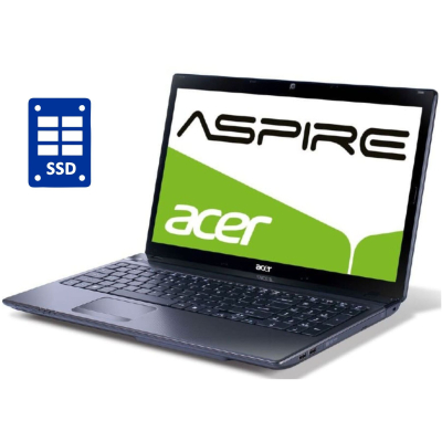 БУ Ноутбук Ноутбук Acer Aspire 5750 / 15.6" (1366x768) TN / Intel Core i3-2310M (2 (4) ядра по 2.1 GHz) / 8 GB DDR3 / 240 GB SSD / Intel HD Graphics 3000 / WebCam / Win 10 Pro