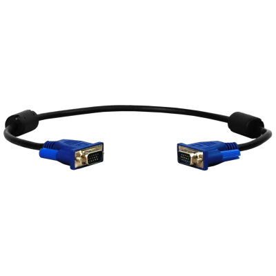Новий кабель VGA-VGA 0.5m D-Sub 15Pin з феритовими кільцями