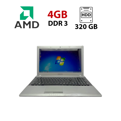 БУ Ноутбук Ноутбук Б-класс Samsung RV513 / 15.6" (1366x768) TN / AMD E-450 (2 ядра по 1.65 GHz) / 4 GB DDR3 / 320 GB HDD / AMD Radeon HD6320 / WebCam