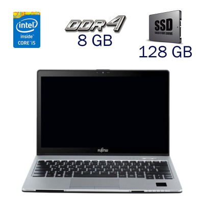 БУ Ноутбук Ультрабук Fujitsu LifeBook S936 / 13.3" (1920x1080) IPS / Intel Core i5-6200U (2 (4) ядра по 2.3 - 2.8 GHz) / 8 GB DDR4 / 128 GB SSD / Intel HD Graphics 520 / WebCam / Windows 10 PRO Lic