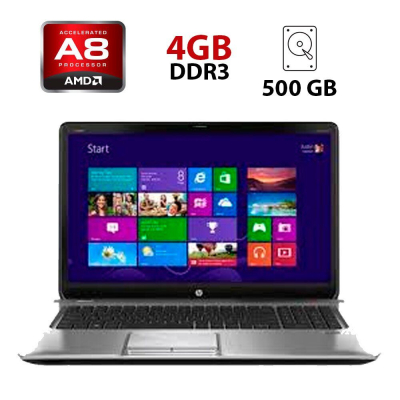 БУ Ноутбук Ноутбук Б-класс HP dv6-7323cl / 15.6" (1920x1080) TN / AMD A8-4500M (4 ядра по 1.9 - 2.8 GHz) / 4 GB DDR3 / 750 GB HDD / AMD Radeon HD 7620G Graphics / WebCam / АКБ не держит