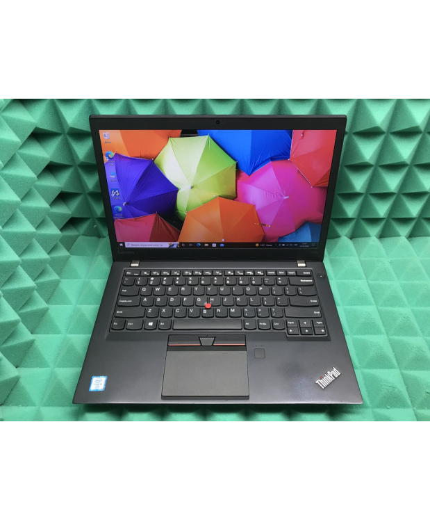Ноутбук Б-клас Lenovo ThinkPad T460s / 14 (1920x1080) IPS / Intel Core i5-6300U (2 (4) ядра по 2.4-3.0 GHz) / 8 GB DDR4 / 256 GB SSD M. 2 / Intel HD Graphics 520 / WebCam / Fingerprint / HDMI / miniDP / Два АКБ фото_1