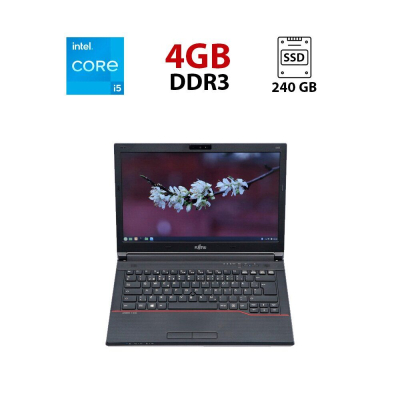 БУ Ноутбук Ноутбук Fujitsu LifeBook E546 / 14" (1920x1080) TN / Intel Core i5-6200U (2 (4) ядра по 2.3 - 2.8 GHz) / 8 GB DDR4 / 240 GB SSD / Intel HD Graphics 520 / WebCam