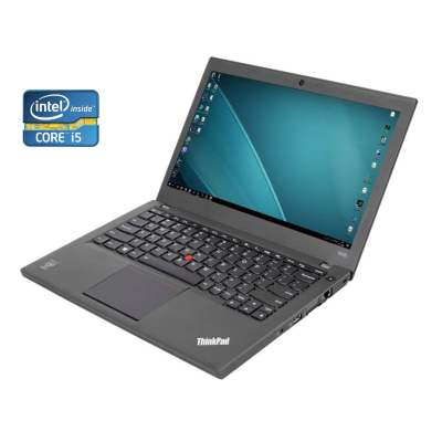 БУ Ноутбук Нетбук Lenovo ThinkPad X240 / 12.5" (1366x768) TN / Intel Core i5-4300U (2 (4) ядра по 1.9 - 2.9 GHz) / 8 GB DDR3 / 240 GB SSD / Intel HD Graphics 4400 / WebCam / Win 10 Pro