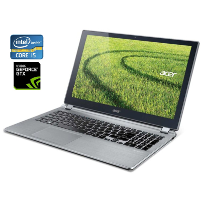 БУ Ноутбук Игровой ноутбук Acer Aspire V5 573PG / 15.6" (1366x768) TN Touch / Intel Core i5-4210U (2 (4) ядра по 1.7 - 2.7 GHz) / 8 GB DDR3 / 128 GB SSD / nVidia GeForce GTX 850M, 4 GB DDR3, 128-bit / WebCam / Win 10 Home