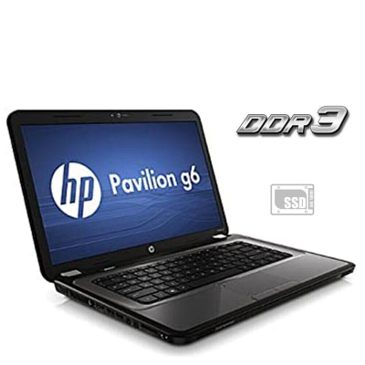 БУ Ноутбук Ноутбук Б-клас HP PAVILION G6 / 15.6" (1366x768) TN / Intel Pentium B950 (2 ядра по 2.1 GHz) / 4 GB DDR3 / 120 GB SSD / Intel HD Graphics / DVD-ROM / АКБ не тримає