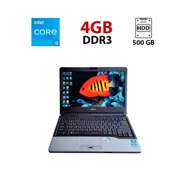 БУ Ноутбук Ноутбук Fujitsu LifeBook S762 / 13.3" (1366x768) TN / Intel Core i5-3320M (2 (4) ядра по 2.6 - 3.3 GHz) / 4 GB DDR3 / 500 GB HDD / Intel HD Graphics 4000 / WebCam