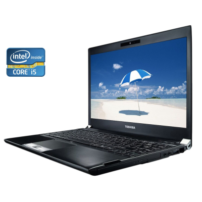 БУ Ноутбук Ультрабук A-класс Toshiba Portégé R930 / 13.3" (1366x768) TN / Intel Core i5-3340M (2 (4) ядра по 2.7 - 3.4 GHz) / 4 GB DDR3 / 128 GB SSD / Intel HD Graphics 4000 / WebCam / DVD-RW