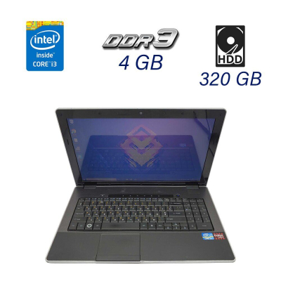 БУ Ноутбук Ноутбук Б класс DakTech PlaidBook SP15R-UMA Grey / 15.6" (1366x768) TN / Intel Core i3-2310M (2 (4) ядра по 2.1 GHz) / 4 GB DDR3 / 320 GB HDD / WebCam / HDMI