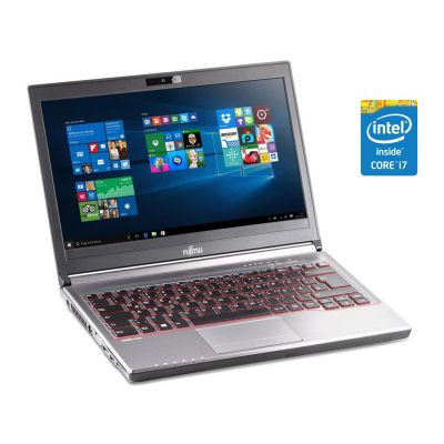 БУ Ноутбук Ультрабук Fujitsu LifeBook E736 / 13.3" (1920x1080) IPS / Intel Core i7-6500U (2 (4) ядра по 2.5 - 3.1 GHz) / 8 GB DDR4 / 512 GB SSD / Intel HD Graphics 520 / WebCam / Win 10 Pro