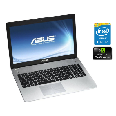БУ Ноутбук Игровой ноутбук Asus N56JN / 15.6" (1920x1080) TN / Intel Core i7-4710HQ (4 (8) ядра по 2.5 - 3.5 GHz) / 16 GB DDR3 / 480 GB SSD / nVidia GeForce 840M, 2 GB DDR3, 64-bit / WebCam / Win 10 Home