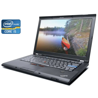 БУ Ноутбук Ноутбук А-класс Lenovo ThinkPad T410 / 14" (1440x900) TN / Intel Core i5-520M (2 (4) ядра по 2.4 - 2.93 GHz) / 4 GB DDR3 / 160 GB SSD / Intel HD Graphics / WebCam / DVD-RW