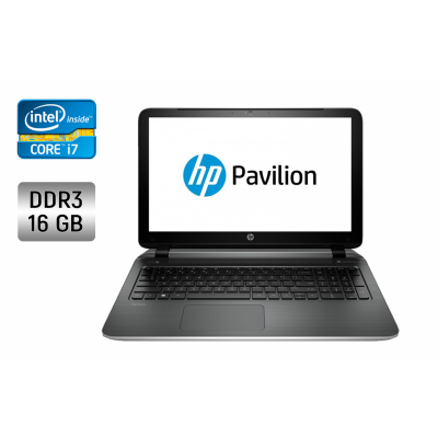 БУ Ноутбук Ноутбук Б-класс HP Pavilion 15-n069sb / 15.6" (1920x1080) IPS / Intel Core i7-4500U (2 (4) ядра по 1.8 - 3.0 GHz) / 16 GB DDR3 / 1000 GB HDD / nVidia GeForce GT 740M, 2 GB DDR3, 64-bit / WebCam