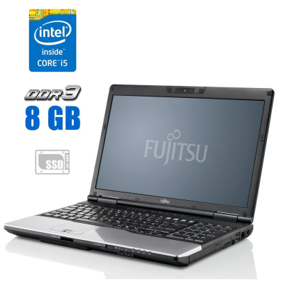 БУ Ноутбук Ноутбук Б-клас Fujitsu LifeBook E782 / 15.6" (1366x768) TN / Intel Core i5 - 3320M (2 (4) ядра по 2.6-3.3 GHz) / 8 GB DDR3 / 120 GB SSD / Intel HD Graphics 4000 / WebCam