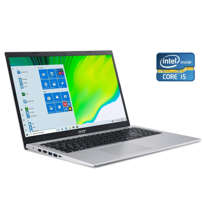 БУ Ноутбук Ультрабук Acer Aspire 5 A515-56 / 15.6" (1920x1080) TN / Intel Core i5-1135G7 (4 (8) ядра по 2.4 - 4.2 GHz) / 8 GB DDR4 / 240 GB SSD / Intel Iris X Graphics / WebCam / Win 11 Home