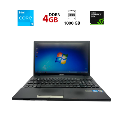 БУ Ноутбук Ноутбук Samsung NP300V5A / 15.6" (1366x768) TN LED / Intel Core i3-2350M (2 (4) ядра по 2.3 GHz) / 4 GB DDR3 / 1000 GB HDD / nVidia GeForce GT 520M, 1GB DDR3, 64-bit / WebCam