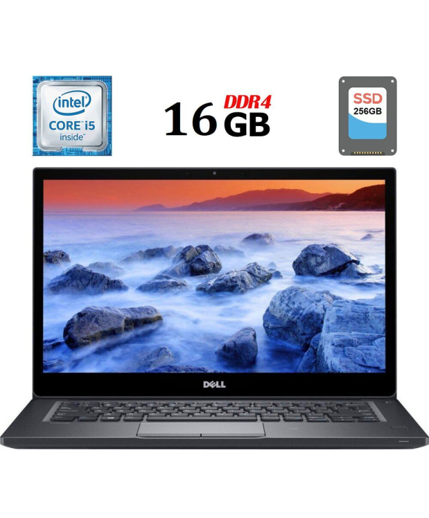 Ультрабук Dell Latitude 7480/ 14  (1920x1080) IPS / Intel Core i5-6300U (2 (4) ядра по 2.4 - 3.0 GHz) / 16 GB DDR4 / 256 GB SSD / Intel HD Graphics 520 / WebCam / HDMI