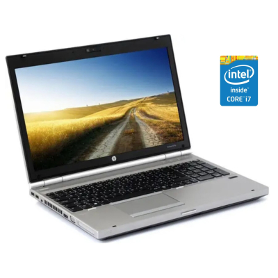 БУ Ноутбук Ноутбук Б-класс HP EliteBook 8570p / 15.6" (1366x768) TN / Intel Core i7-3740QM (4 (8) ядра по 2.7 - 3.7 GHz) / 8 GB DDR3 / 120 GB SSD / Intel HD Graphics 4000 / DVD-RW