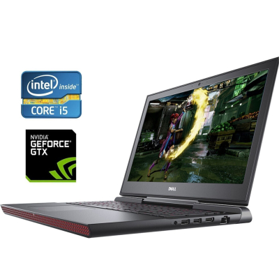 БУ Ноутбук Игровой ноутбук Dell Inspiron 15 Gaming 7567 / 15.6" (1920x1080) TN / Intel Core i5-7300HQ (4 ядра по 2.5 - 3.5 GHz) / 16 GB DDR4 / 480 GB SSD / nVidia GeForce GTX 1050, 4 GB GDDR5, 128-bit / WebCam