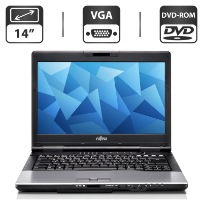 БУ Ноутбук Ноутбук Б-клас Fujitsu LifeBook S782 / 14" (1366x768) TN / Intel Core i5 - 3210M (2 (4) ядра по 2.5-3.1 GHz) / 4 GB DDR3 / 500 Gb HDD / Intel HD Graphics 4000 / DVD-ROM / VGA