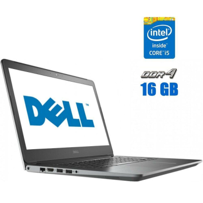 БУ Ноутбук Ноутбук Б-клас Dell Vostro 5568 / 15.6" (1920x1080) TN / Intel Core i5 - 7200U (2 (4) ядра по 2.5-3.1 GHz) / 16 GB DDR4 / 256 GB SSD / Intel HD Graphics 620 / WebCam / АКБ NEW