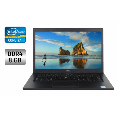 БУ Ноутбук Ультрабук Б-класс Dell Latitude 7480 / 14" (1366x768) TN / Intel Core i7-6600U (2 (4) ядра по 2.6 - 3.4 GHz) / 8 GB DDR4 / 256 GB SSD / Intel HD Graphics 520 / WebCam / Windows 10