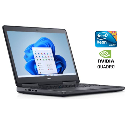 БУ Ноутбук Мобильная рабочая станция Dell Precision 7720 / 17.3" (1920x1080) IPS / Intel Xeon E3-1545M v5 (4 (8) ядра по 2.9 - 3.9 GHz) / 16 GB DDR4 / 512 GB SSD / nVidia Quadro P3000, 6 GB GDDR5, 192-bit / WebCam / Win 10 Home