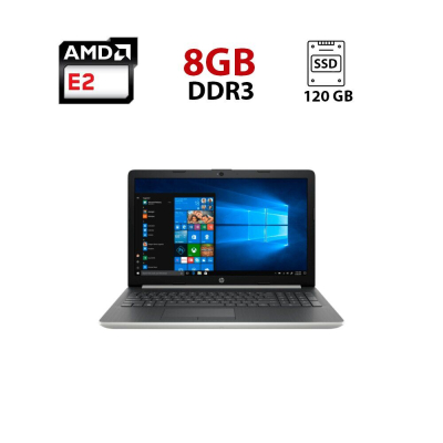 БУ Ноутбук Ноутбук HP Pavilion 15 / 15.6" (1366x768) TN / AMD E2-9000E (2 ядра по 1.5 - 2.0 GHz) / 8 GB DDR3 / 120 GB SSD / AMD Radeon R2 Graphics / WebCam