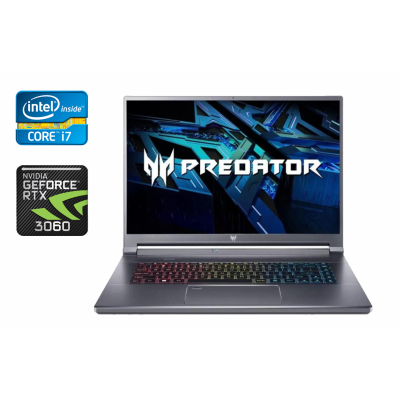 БУ Ноутбук Игровой ноутбук Acer Predator Triton 500 SE / 16" (2560x1600) IPS / Intel Core i7-11800H (8 (16) ядер по 2.3 - 4.6 GHz) / 16 GB DDR4 / 512 GB SSD / nVidia GeForce RTX 3060, 6 GB GDDR6, 192-bit / WebCam / Windows 10