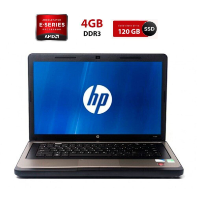 БУ Ноутбук Ноутбук Б-класс HP 635 / 15.6" (1366x768) TN / AMD E-350 (2 ядра по 1.6 GHz) / 4 GB DDR3 / 120 GB SSD / AMD Radeon HD 6310 Graphics / WebCam