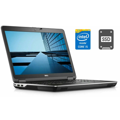 БУ Ноутбук Ноутбук Б-класс Dell Latitude E6540 / 15.6" (1366x768) TN / Intel Core i5-4310M (2 (4) ядра по 2.7 - 3.4 GHz) / 4 GB DDR3 / 120 GB SSD / Intel HD Graphics 4600 / WebCam / DVD-ROM / HDMI