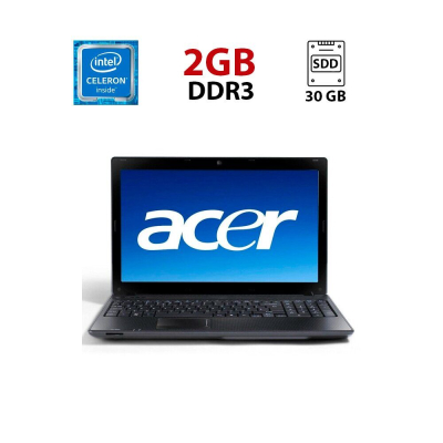 БУ Ноутбук Ноутбук Acer Aspire ES1-111M / 11.6" (1366x768) TN / Intel Celeron N2840 (2 ядра по 2.16 - 2.58 GHz) / 2 GB DDR3 / 30 GB SSD / Intel HD Graphics / WebCam